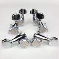 6PCS/Set Professional Chrome Guitar Locking Tuners Lock String Silver/Gold/Black Guitar Tuning Pegs Electric Guitar Machine Heads Tuners. 