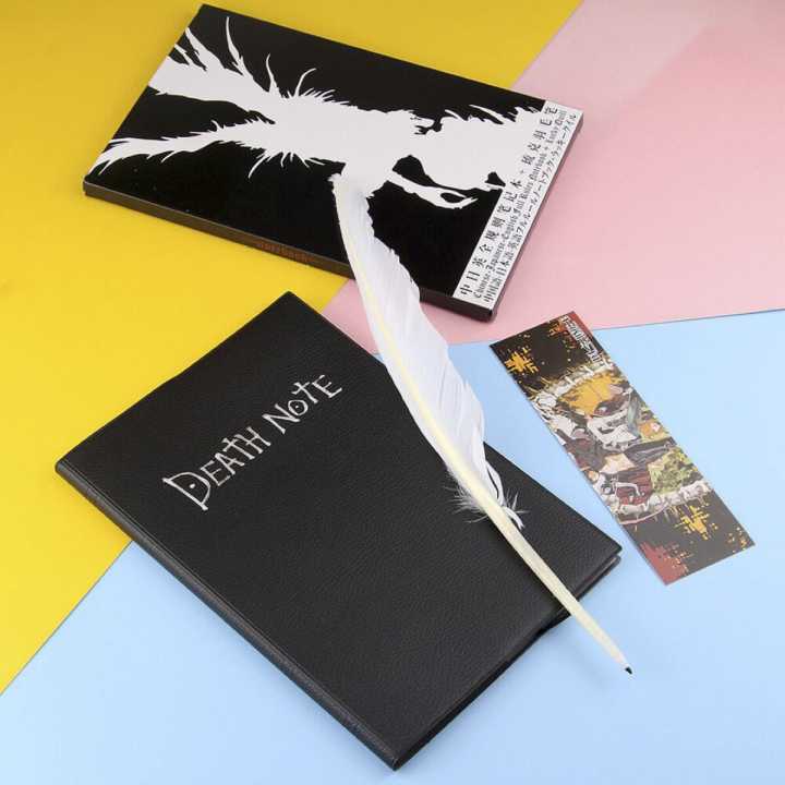 Death%20Note%20Anime%20Notebook%20With%20Free%20Themed%20Feather%20Pen%20Kira%20Light%20Yagami%20L%20Ryuk%20Rem%20Misa%20Amane%20For%20Use%20Collection%20Gift%20Cosplay%20Accesory%20-%20Image%202