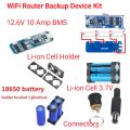 Router Backup Kit Self Made DIY Kit With 12V BMS Lithium Battery Cell Holder. 