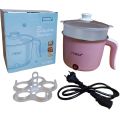 Multifunction Mini Electric Cooker, Steamer,Egg Boiler, Momo, Noodles, Vegetables Steaming 2 in 1 Cooking HotPot. 