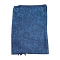 Blue Pashmina Leaf Design Shawl For Women 28x80". 