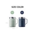 Locknlock Table Mug 475ml  Thermos Tumbler Thermal Flask For Tea Coffee Beverage Navy Blue. 