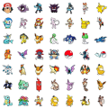 Linman 10/30/50PCS Anime Pokemon Cute Stickers Decals DIY Notebook La【2025 Version】ptop Phone Suitcase Bike Graffiti Funny Cartoon Sticker Kid Toy. 