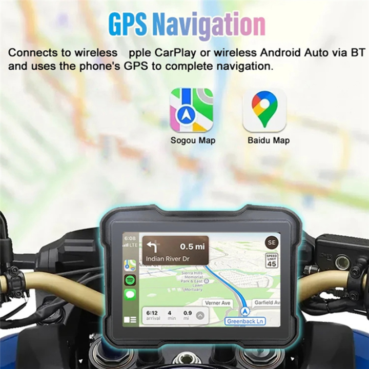 ARELENE%20Motorcycle%20DVR%20Dash%20Cam%20Portable%205%20Inch%20Wireless%20CarPlay%20Android%20Auto%20Screen%20GPS%20Navigation%20Waterproof%20Monitor%20-%20Image%206