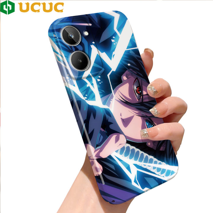 UCUC for Realme 10 Back Cover Anime Naruto Luxury Glossy Hard Plastic Phone Cases