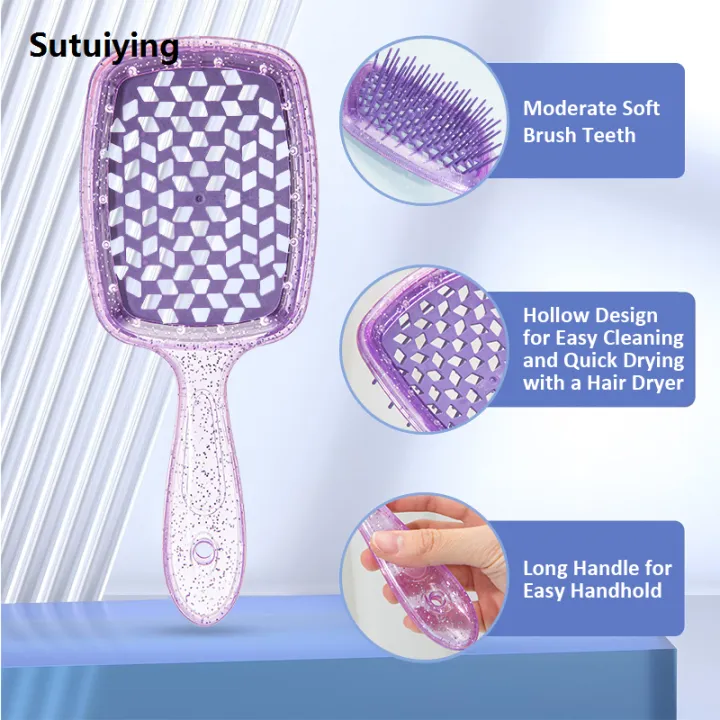Sutuiying%204pcs/set%20Detangling%20Hair%20Brush%20Set%20Teasing%20Brush%20Rat%20Tail%20Combs%20Retro%20Sales%20promotion%20Men's%20Beard%20Comb%20Oil%20Head%20Brush%20Hairdress%20Styling%20Tool%20Set%20-%20Image%203