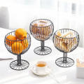 Light Luxury Wrought Iron High-Foot Fruit Plate Home Plate Display Stand Plate Fruit Basket,B. 