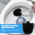 JAERBEE Replacement Stainless Steel WC Bathroom Cleaning Toilet Brush Black. 