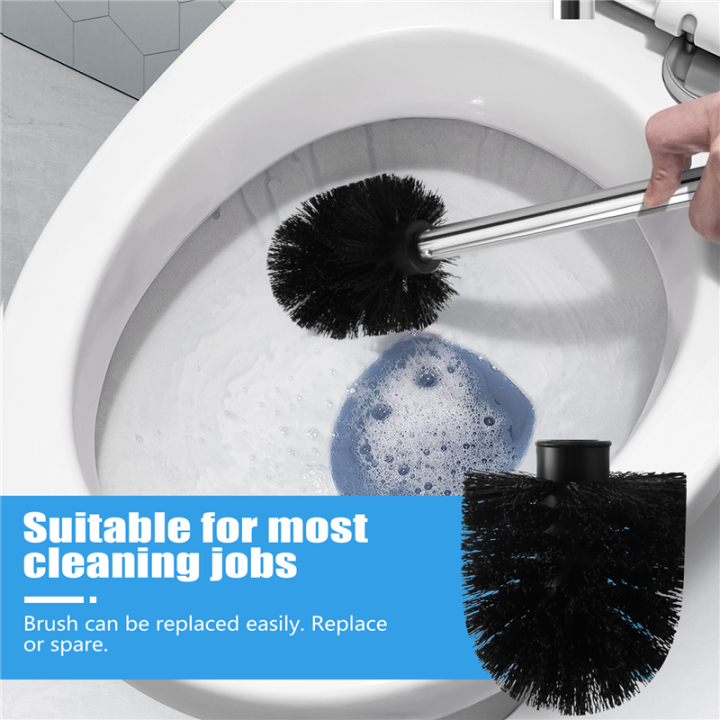 JAERBEE%20Replacement%20Stainless%20Steel%20WC%20Bathroom%20Cleaning%20Toilet%20Brush%20Black%20-%20Image%203