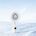 Electric Cooling Handheld Fan Compact Lightweight Rechargeable Fan Soft Lighting Gentle Wind Digital Display Fan Travel. 