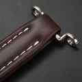 XHHDQES 2X Brown Vintage Style Guitar AMP Amplifier Leather Handle. 