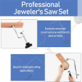 Tool Set Includes Jewelers Saw Frame Bench Needle Clamp Diamond Needle File Wood Ring Clamp for Jewelry Making Easy Install. 