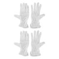 fasdaga 2 Pair Protective Anti-Slip White Cotton Work Driving Gloves. 