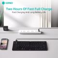 COTECi Folding Bluetooth Keyboard Wireless Silent Ipad Mobile Phone Tablet Universal Notebook Compact Portable and Comfortable Keyboard. 