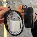 DISICHEN Profesional Anrushide Data Cable Charger Charging Storage Transparent Cable Wrap Portable New On-the-go Outdoor Headphone Organizer Cell Phone Organizer B. 