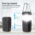 1 PCS Camping Lantern Rechargeable Solar Lanterns Lights Black Battery Powered LED for Outages. 