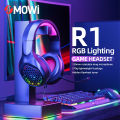 Plextone Xmowi R1 Rgb Lighting Wired Gaming Headset 200Mm Cable Length Adjustable Omnidirectional Volume And Microphone. 