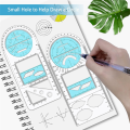 Multifunctional Geometric Ruler, Geometric Drawing Template, Measuring Tool Draft Rulers for School Office. 