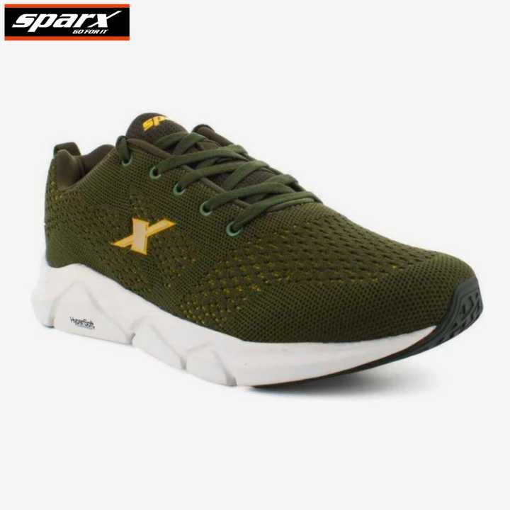 Sparx Sport Shoes For Men SM-657Olive/Yellow