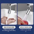 720 Degree Swivel Sink Faucet Aerator With Foam Splash And Impulse Shower Mode. 