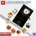 Swifton 30cm 2 Induction Built in Hob Cooktop , Ceramic Glass, Child Lock Timer, SN-226VDH. 