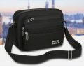 New Nylon Men Crossbody Bags Black Brown Blue Green Rectangle Shoulder Bag Large Satchel Travel. 