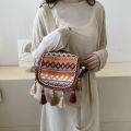 Women's Backpack Ethnic Style Embroidered Shoulder Large Capacity Backpack. 