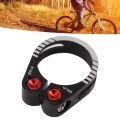 Durable Aluminum Alloy Bike Seat Post Clamp Adjustable Hollow Lock Mountain Road Bike Seat Post Clamp CNC Machined Lightweight Quick Release Bicycle Seatpost Clamp Bike Upgrades. 