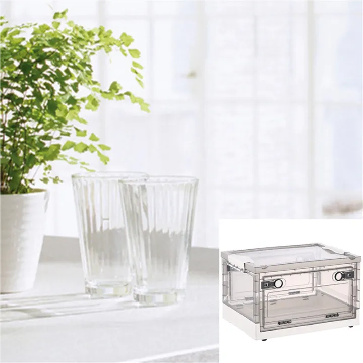 Cluellp-2X%20Storage%20Bins%20with%20Double%20Side%20Doors%20,%20Clear%20Storage%20Boxes%20with%20Lid%20,%20Organization%20Box%20with%20Wheels%20White%20-%20Image%203