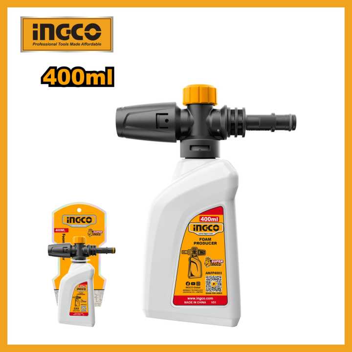 INGCO 400mL Foam Producer With Adjustable Function For High Pressure Washer AMFP4002
