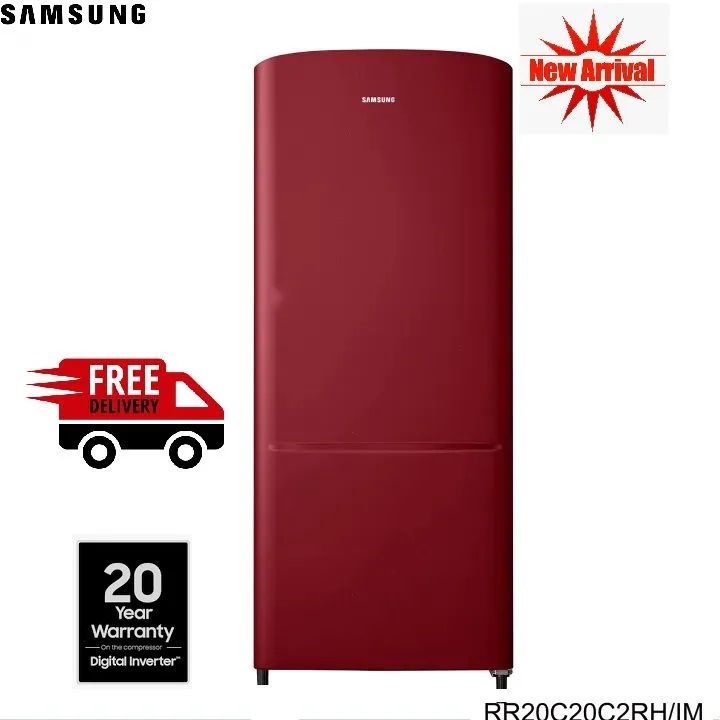 SAMSUNG%20RR20C20C2RH/IM%20192%20Litres%20Direct%20Cool%20Single%20Door%20Refrigerator%20Scarlet%20Red%20-%20Image%202