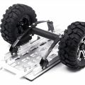 NAMUNY Blue RC Metal 7.0 Wheel Hex 12mm Drive with 4Pcs 1/10 Leaf Springs Set HighLift Chassis. 