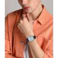 Casio Mtp-V005L-7B Standard Analog Black Leather Band Silver Dial Watch For Men. 