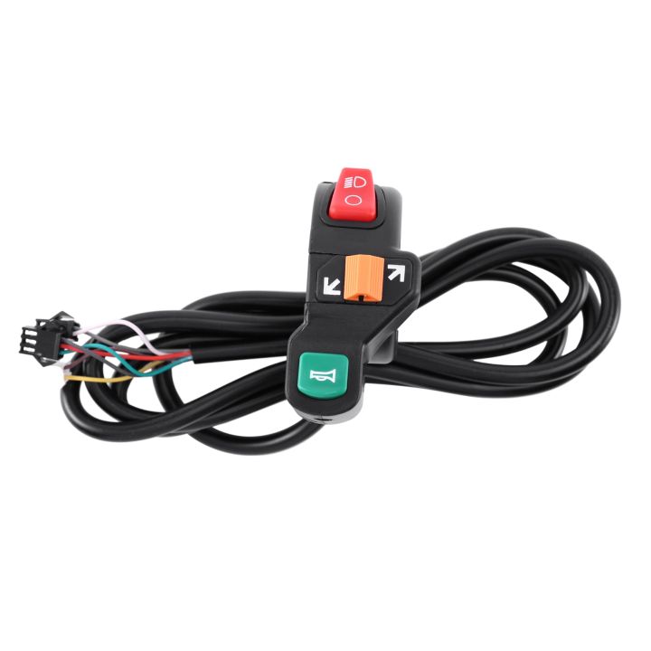 OYPFXMI 3 in 1 Switch Electric Bike Scooter Light Turn Signal Horn ON ...