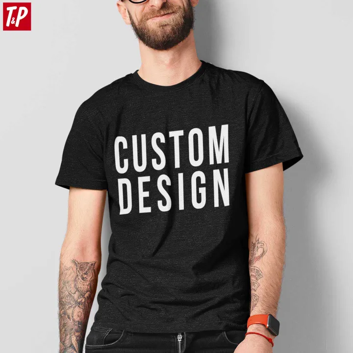 Custom Print Regular Cotton Tshirt for Men