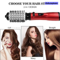 Ashunqiwen 2-in-1 360 Rotating AirFlow Hot Air Brush Hair Straightener Curler Iron Volumizer Blowers Electric Hair Dryer Comb. 