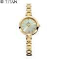 Titan Karishma Champagne Dial Analog Watch For Women - 2598Ym01 - Gold Color | Fashion Watches For Women. 