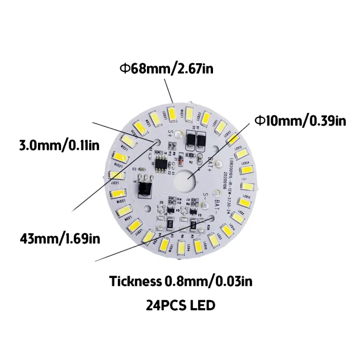 Solar Light Ceiling Light Replacement Led Module 3.2V 3.7V Led Panel ...