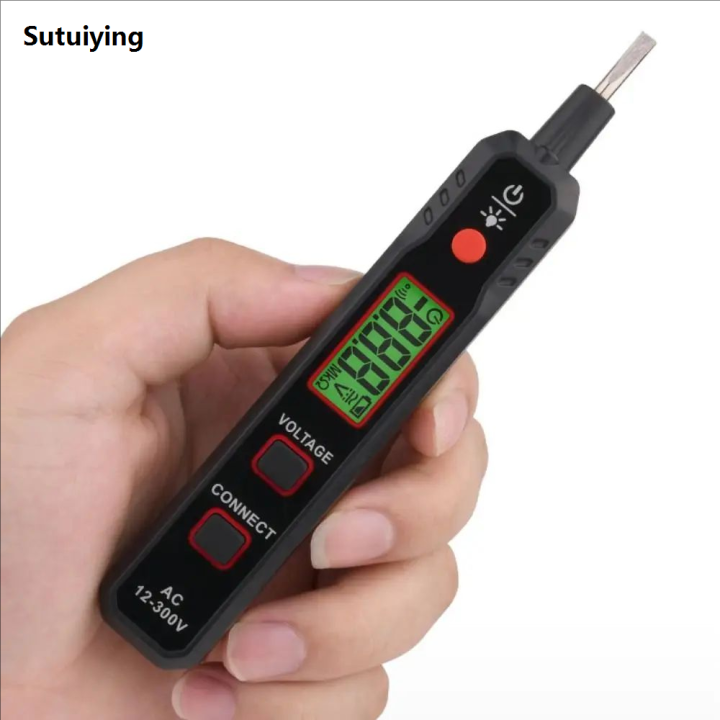 Sutuiying HT89 LED Non-Contact Voltage detector indicator Profession Smart Original test pencil Live/phase wire Breakpoint NCV Continuity Tester
