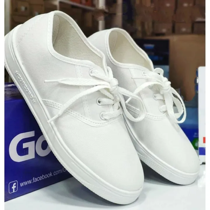 White fashion school shoes