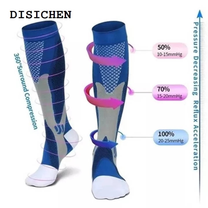 DISICHEN%20Fashion%202023%20High%20New%20Compression%20Socks%20Stockings%20Men%20Women%20Sports%20Socks%20For%20Marathon%20Cycling%20Football%20Varicose%20Veins%20Meias%20-%20Image%203