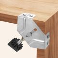 Portable Stainless Steel Right Angle Clamp Sturdy Quick Clip Corner Clamp Locator Open/Close Auxiliary 90 Degree Fixing Clamp Woodworking Splicing. 
