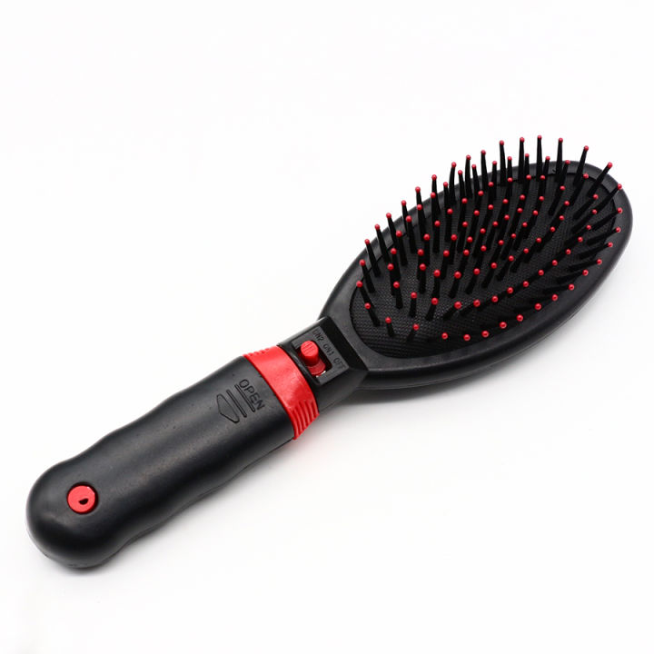 Electric Handle Battery Operated Head Massager Comb Vibrating Vibrating Hair Brush, For Helps In
