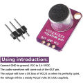 5Pcs GY-MAX4466 Electret Microphone Amplifier MAX4466 Module Adjustable Gain Breakout Board for Arduino. 