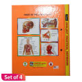 Set Of Four Orange Aman Zoology Science Practical Notebook. 