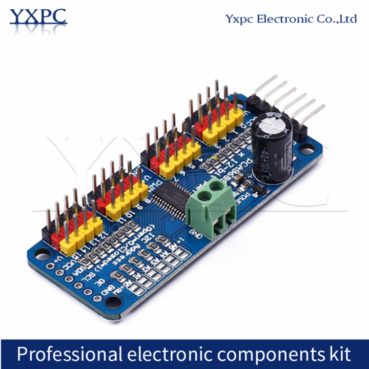 PCA9685PW Board 16 Channel 12-Bit PWM Servo Shield Driver I2C Interface PCA9685 Module For Raspberry Pi