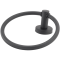 Towel Ring for Bathroom, Hand Towel Holder Round Towel Hanger Wall Mount 304 Stainless Steel Brushed Finish(Black). 