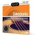 D'Addario EXP15 Coated Phosphor Bronze Acoustic Guitar Strings | Extra Light Guage | .010-.047. 