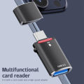 2-in-1 Type-C To USB OTG Adapter For Iphone Android Phone Tablet TF Memory Card Reader 5Gbps Speed USB-C Drive Converter. 