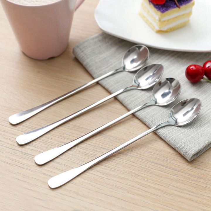 fasdaga%204%20Packs%2012%20Inch%20Wood%20Toaster%20Tongs%20Kitchen%20Tongs%20&%20New%201Pc%20Long%20Handle%20Stainless%20Steel%20Tea%20Coffee%20Spoon%20-%20Image%207